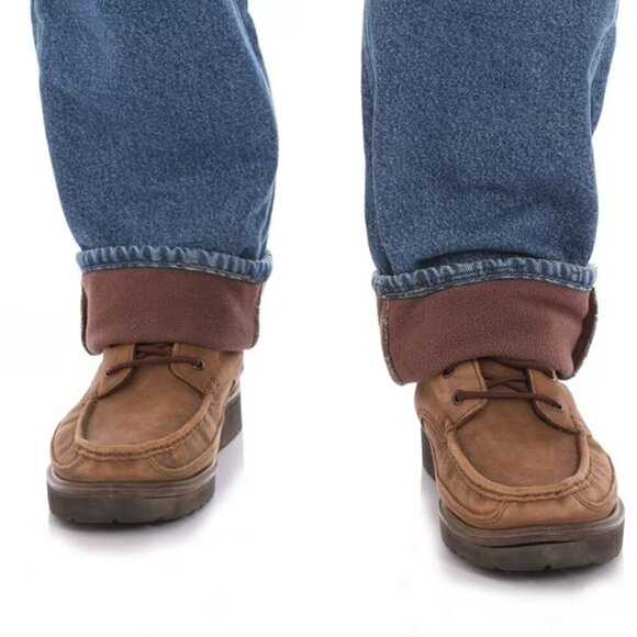 Wrangler Men's Fleece Lined Denim Midstone Relaxed Fit Jeans - Size 38 x 30 -NWT - Picture 2 of 9